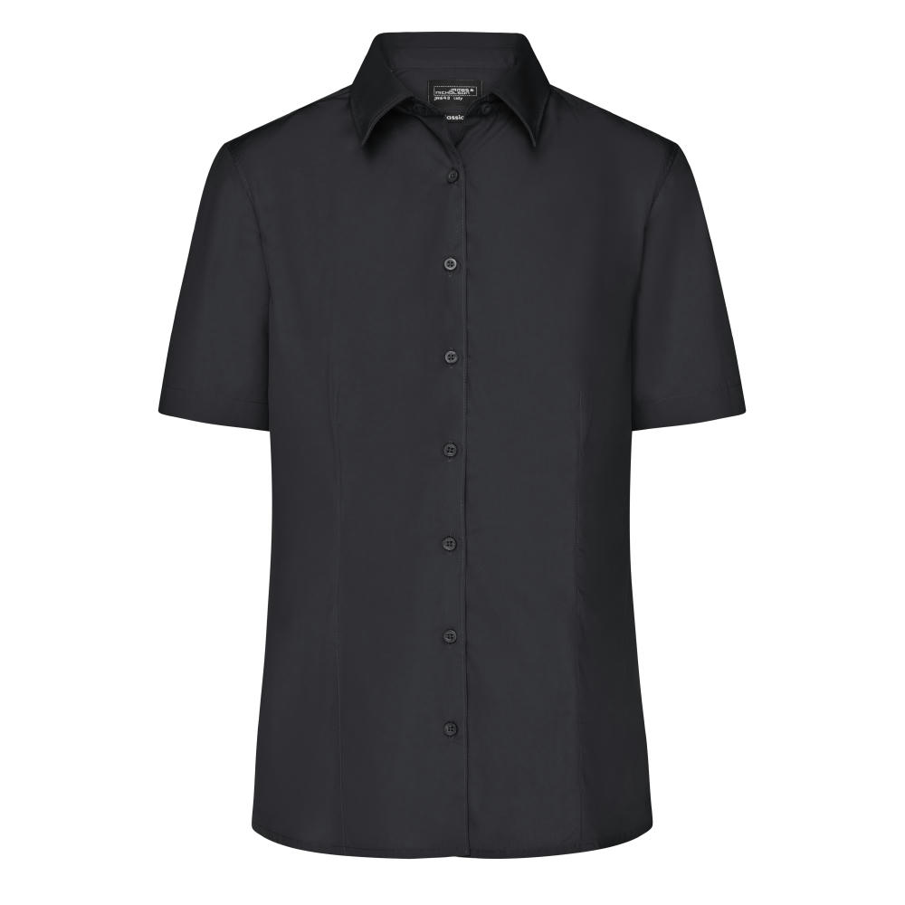 Ladies' Business Shirt Short-Sleeved - Klassisches Shirt aus strapazierfähigem Mischgewebe Werbeartikel