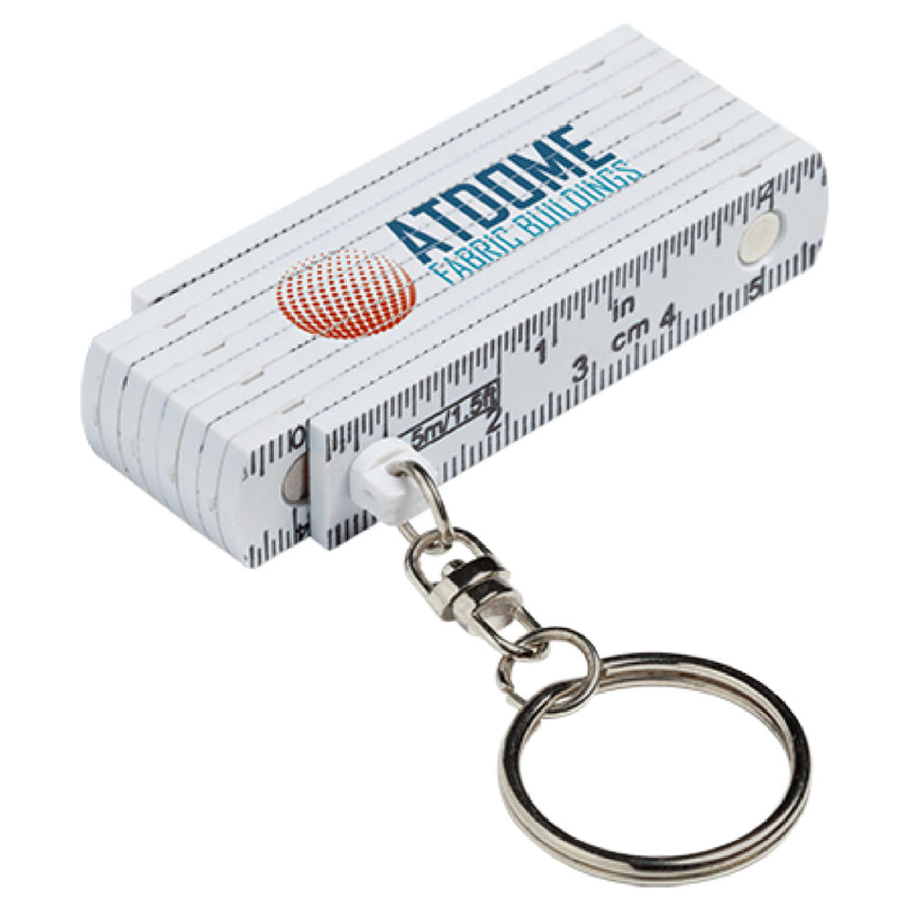 Product image Zollstock/Schlüsselanhänger 50 cm kalibriert laut EG Normierung Klasse 11 Werbeartikel