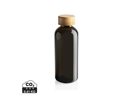 RCS rPET Flasche mit Bambus-Deckel Werbeartikel