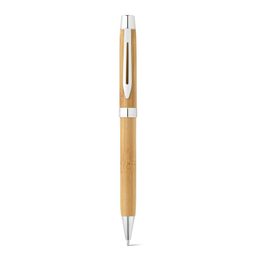 Product image BAHIA II. Kugelschreiber aus Bambus mit Clip und Drehmechanismus Werbeartikel
