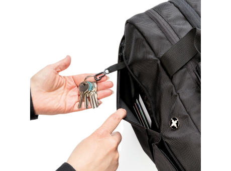 Swiss Peak RFID Wochenendtasche mit Kofferöffnung bedrucken