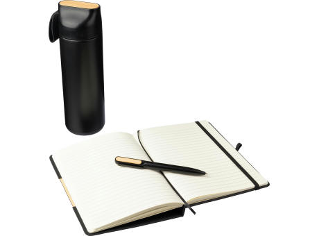 Schwarze Karton-Geschenkbox Kurt bedrucken