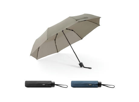 Product image AIDEN. Regenschirm 21", aus recyceltem Polyester (100% rPET) Pongee 190T, in 3 Teile faltbar Werbeartikel