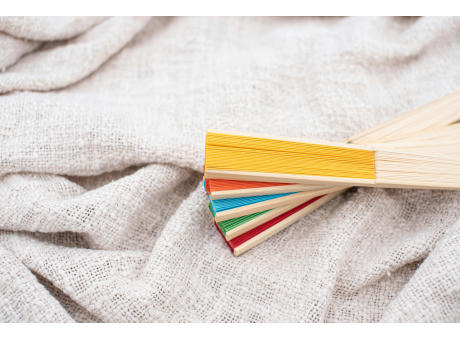 Handfächer aus Bambus Elio Werbeartikel