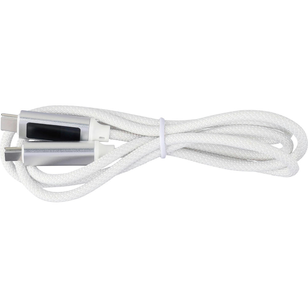 Ladekabel aus Nylongewebe 65W Claudia Werbeartikel