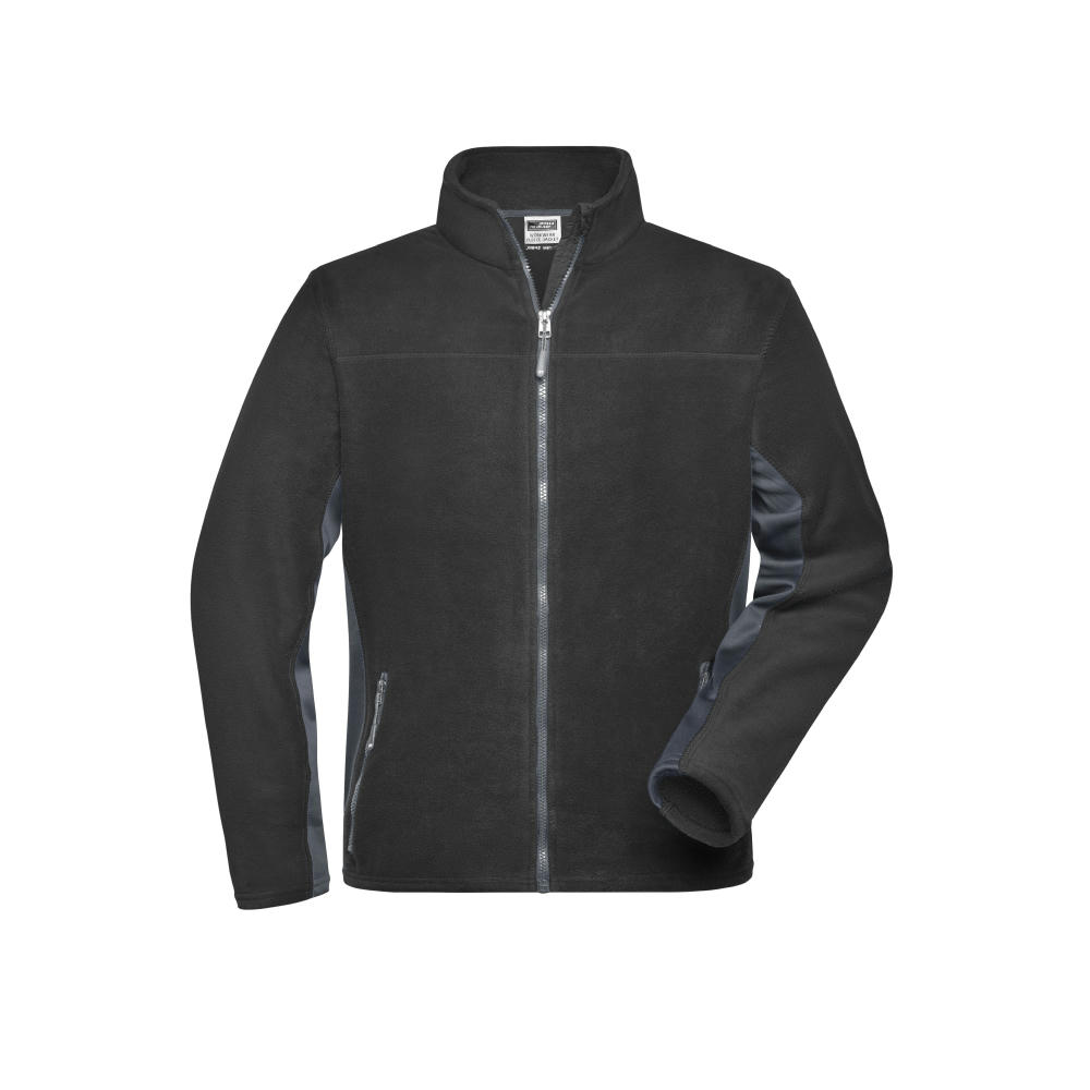 Product image Men's Workwear Fleece Jacket - STRONG - - Strapazierfähige Fleecejacke im Materialmix Werbeartikel