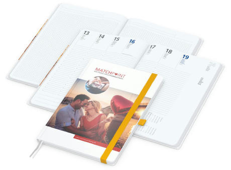 Wochenplaner Match-Hybrid White Bestseller Werbeartikel