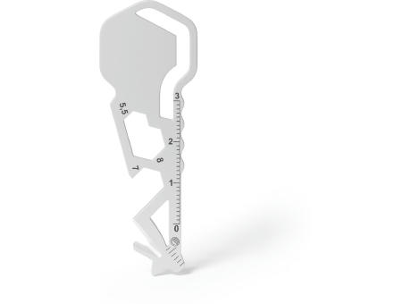 RICHARTZ SUPER KEY cut: Multitool in Schlüsselform von der Rückseite – Schlüsselanhänger-Multitool mit Ihrem Logo