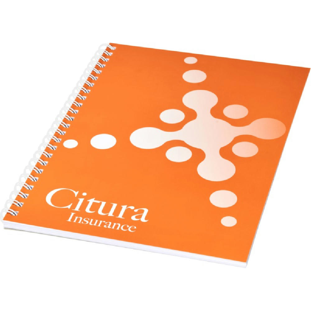 Product image Desk-Mate® A5 Notizbuch mit Kunststoff Cover und Spiralbindung Werbeartikel