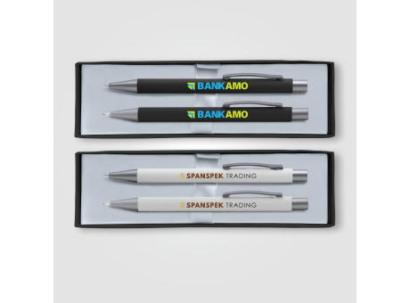 Bowie Kugelschreiber & Druckbleistift - Geschenkset bedrucken
