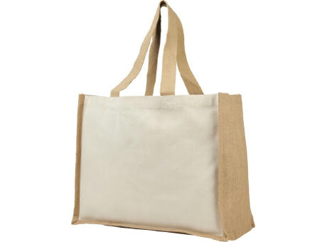 Product image Varai 320 g/m Canvas und Jute Einkaufstasche 23L Werbeartikel