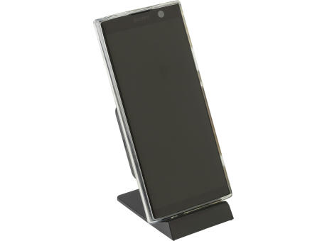 Drahtloses Ladegerät aus Kunststoff James Werbeartikel