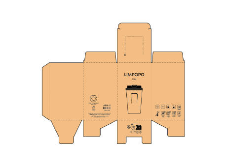 Limpopo Reisebecher recy. Edelstahl 490 ml  Werbeartikel