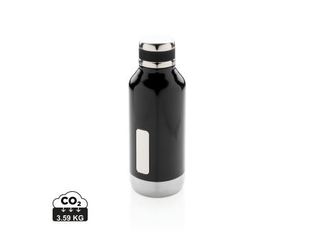 Auslaufsichere Vakuumflasche mit Logoplatte Werbeartikel