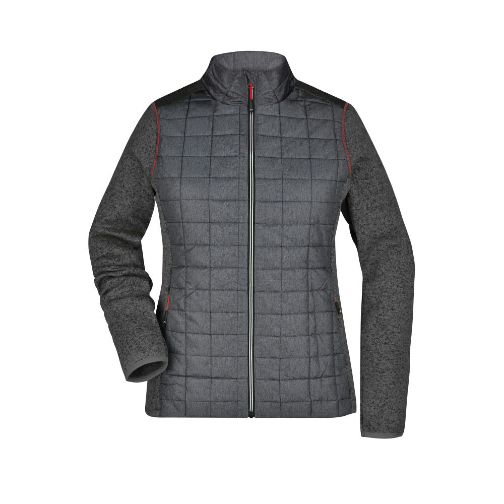 Ladies' Knitted Hybrid Jacket - Strickfleecejacke im stylischen Materialmix Werbeartikel