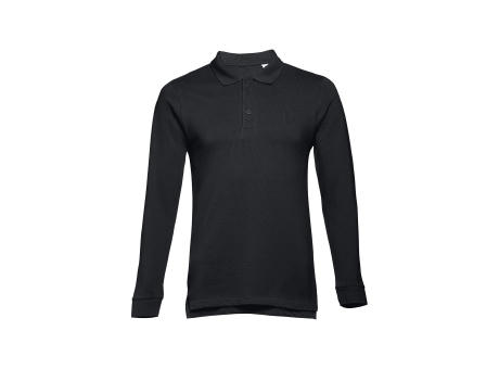THC BERN. Langarm-Poloshirt für Herren aus kardierter Baumwolle Werbeartikel
