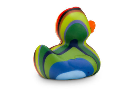 Werbeente Lenny Längsstreifen, ca. 8 cm Werbeartikel