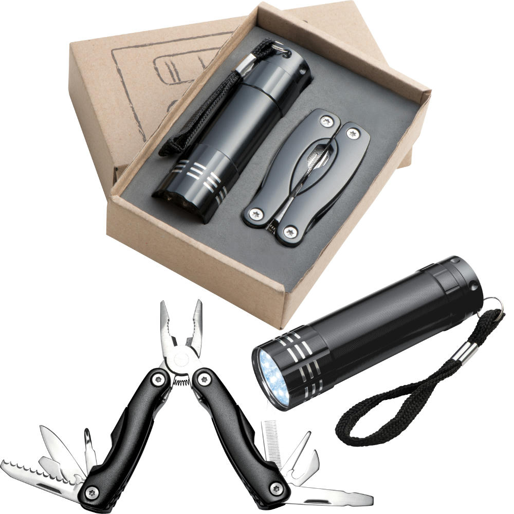 Product image Set Taschenlampe & Multitool Oakland Werbeartikel