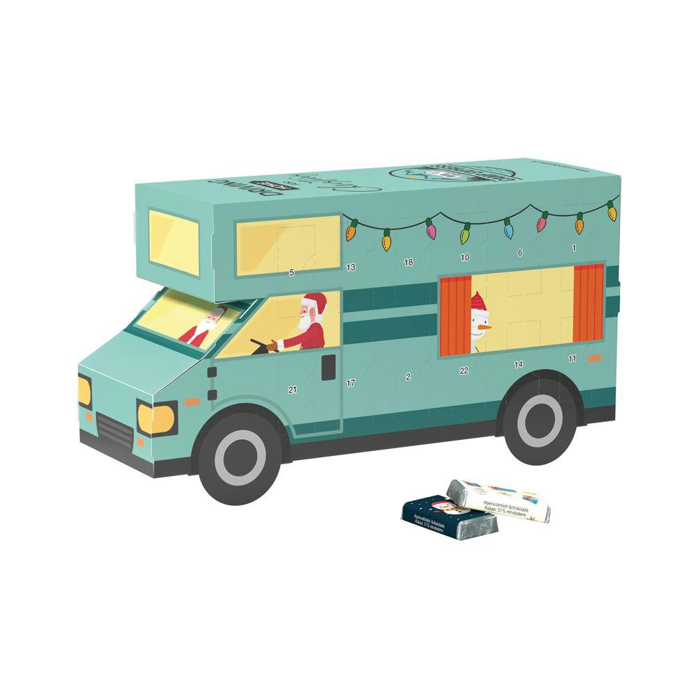 Adventskalender Wohnmobil Werbeartikel