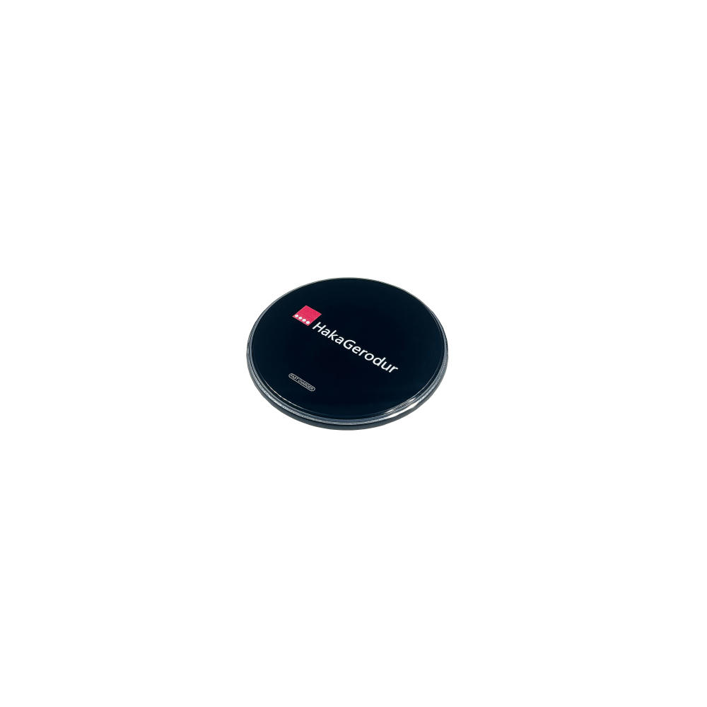 Product image Wireless Charger LED-Ring rund glänzend 10W Schwarz Werbeartikel