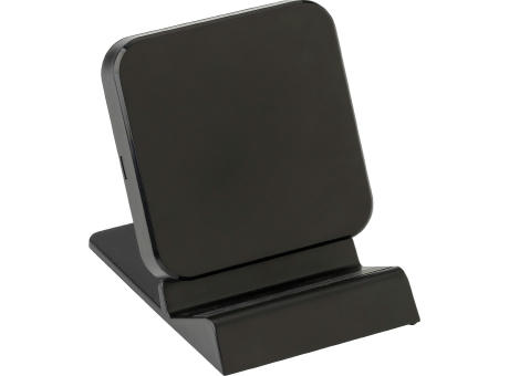 Drahtloses Ladegerät aus Kunststoff James Werbeartikel