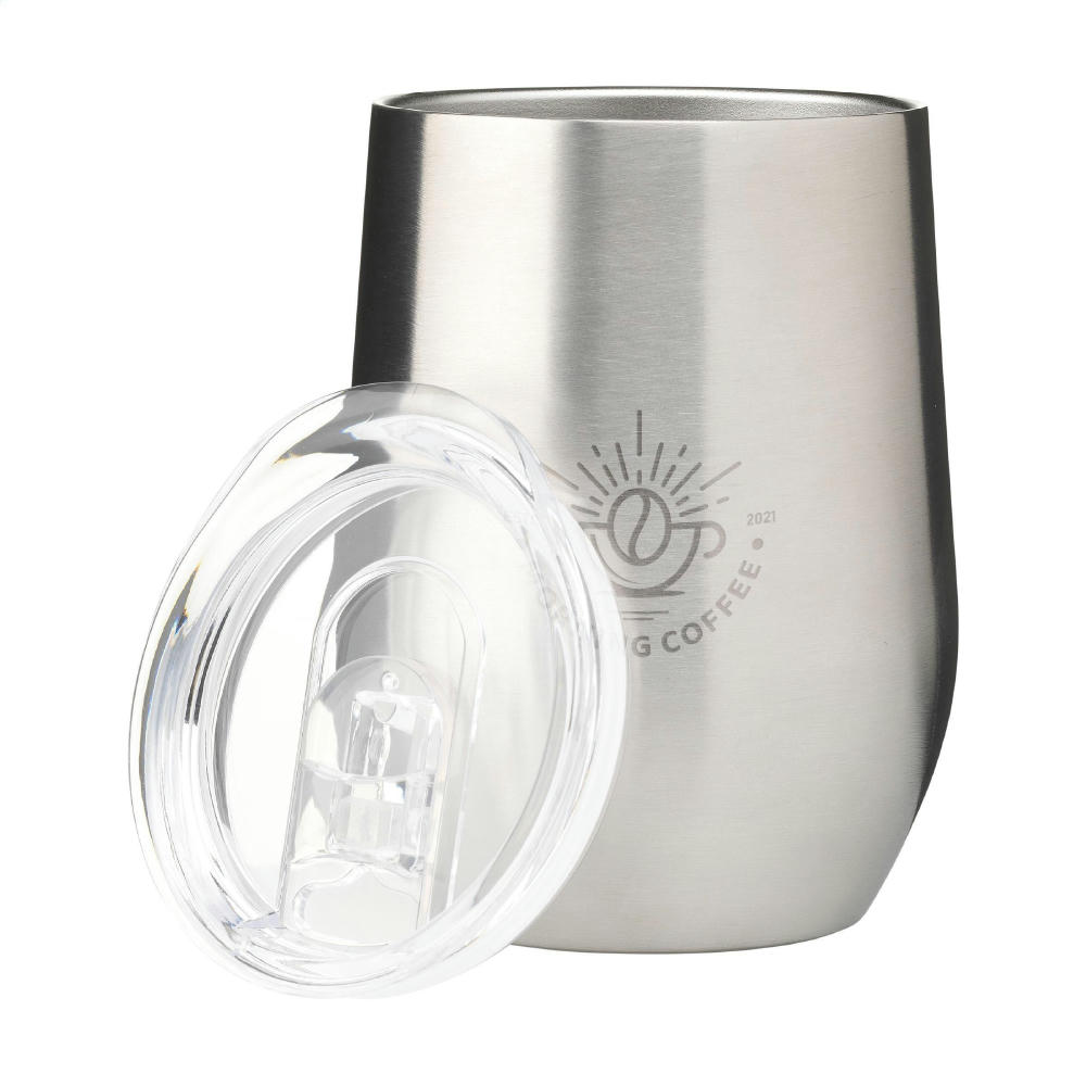 Huevo RCS Recycled Steel Cup 350 ml Thermobecher Werbeartikel