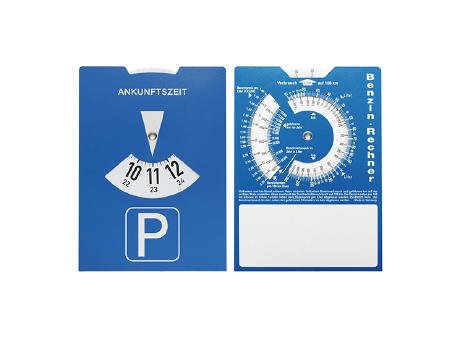 Product image Kartonparkscheibe mit Benzinrechner Werbeartikel
