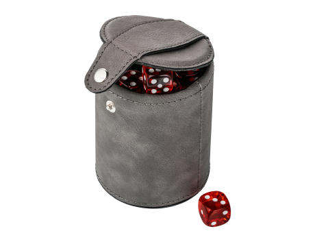 Knobelbecher mit 5 Würfeln RE98-BETEROU Werbeartikel