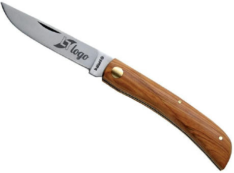 Traditionelles Taschenmesser 'Terroir', Olivenholz Werbeartikel