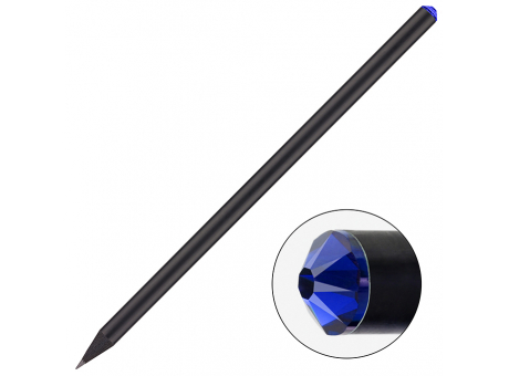 schwarz, Kristall dunkelblau