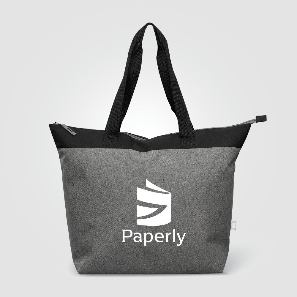 Metropolis Kühltasche mit Reißverschluss aus recyceltem 600D Polyester für 44 Dosen - 20 L Werbeartikel