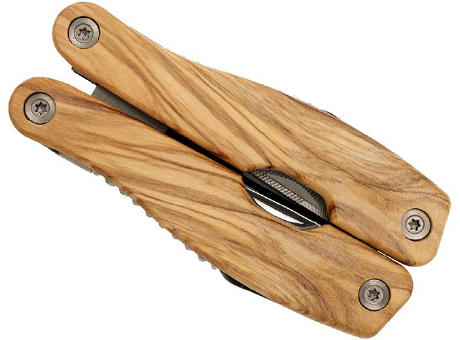 Multitool 'Locker', 12 Funktionen, Olivenholz Werbeartikel