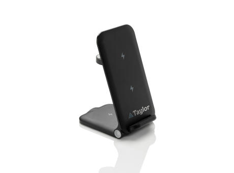 Powerpal 3-in-1 15W-Ladegerät aus RCS recyceltem Kunststoff Werbeartikel