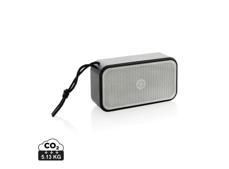 Swiss Peak 10W Basslautsprecher aus recyceltem Aluminium Werbeartikel