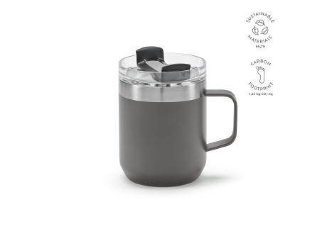 Product image Shinano Tasse recy.Edelstahl, 440 ml. Doppelwandig mit drehbarem Deckel bedrucken