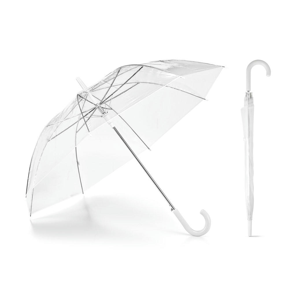 Product image NICHOLAS. Transparenter POE-Regenschirm mit automatischer Öffnung Werbeartikel