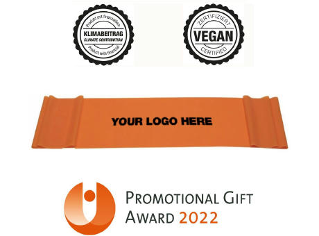 Product image Fitnessband orange (leicht) - nachhaltig & vegan - ab 400 St. bedrucken