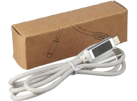 Ladekabel aus Nylongewebe 65W Claudia bedrucken