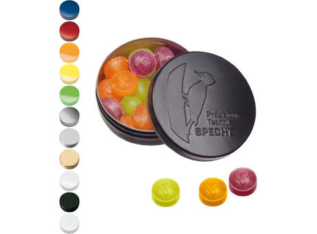 Product image XS-Prägedose mit Pulmoll Pastillen, 16g Werbeartikel