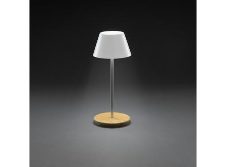 Pure Glow USB-Tischleuchte aus RCS recyceltem Kunststoff Werbeartikel