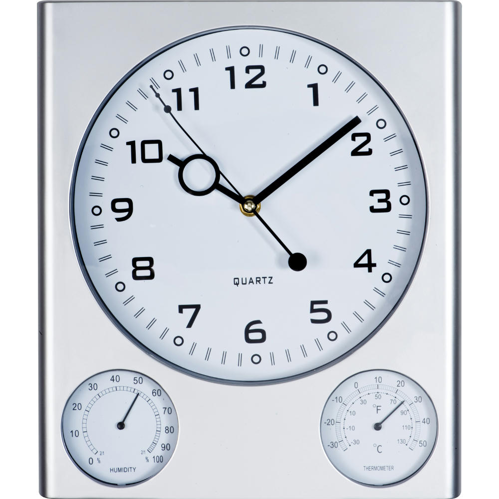 Product image Wanduhr mit Hygrometer und Thermometer Werbeartikel