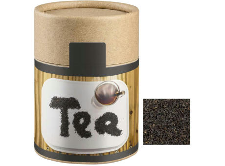 Product image Schwarztee, ca. 35g, Kraftpapierdose Midi Werbeartikel