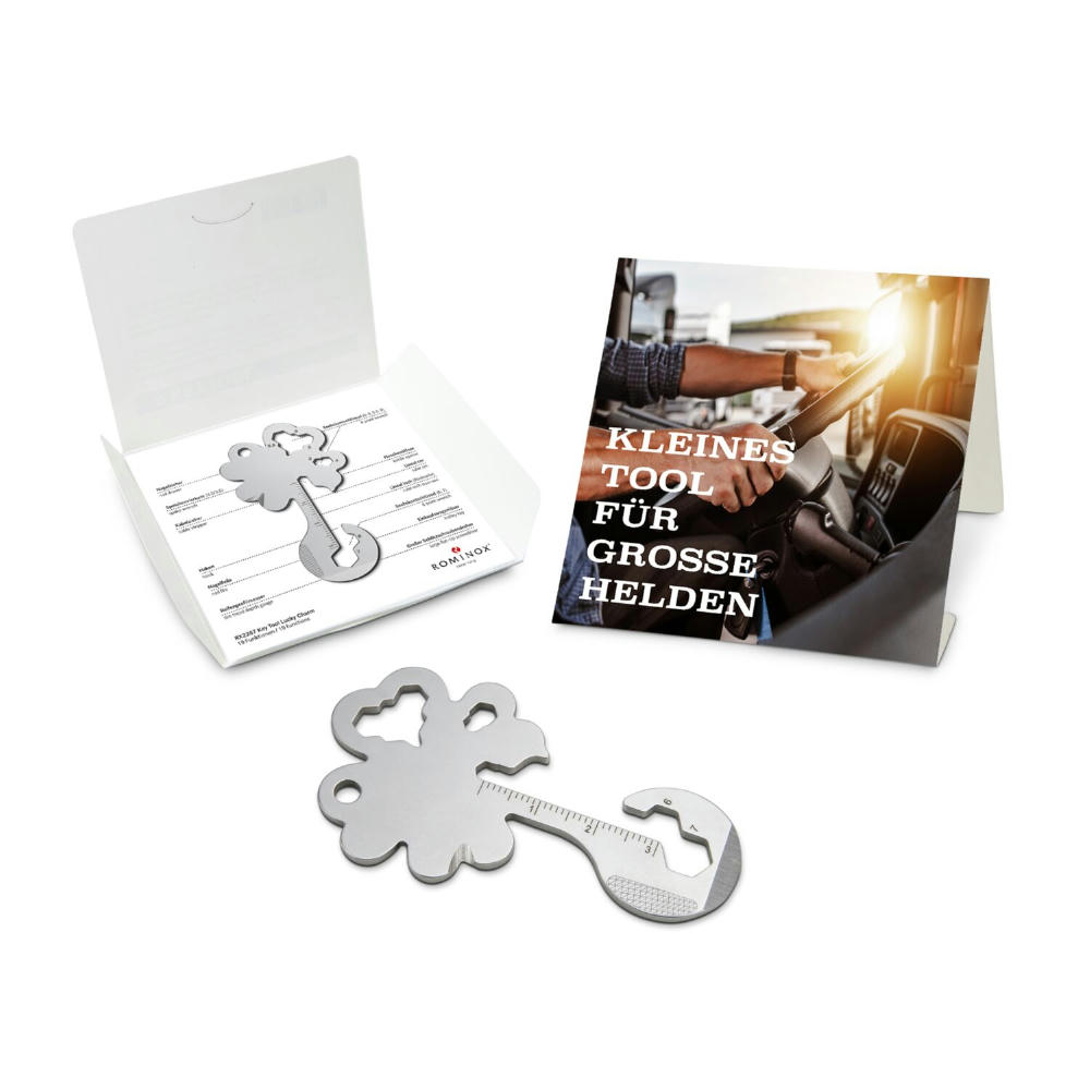 Geschenkartikel: ROMINOX® Key Tool Truck / LKW (22 Funktionen) im Motiv-Mäppchen Große Helden Werbeartikel
