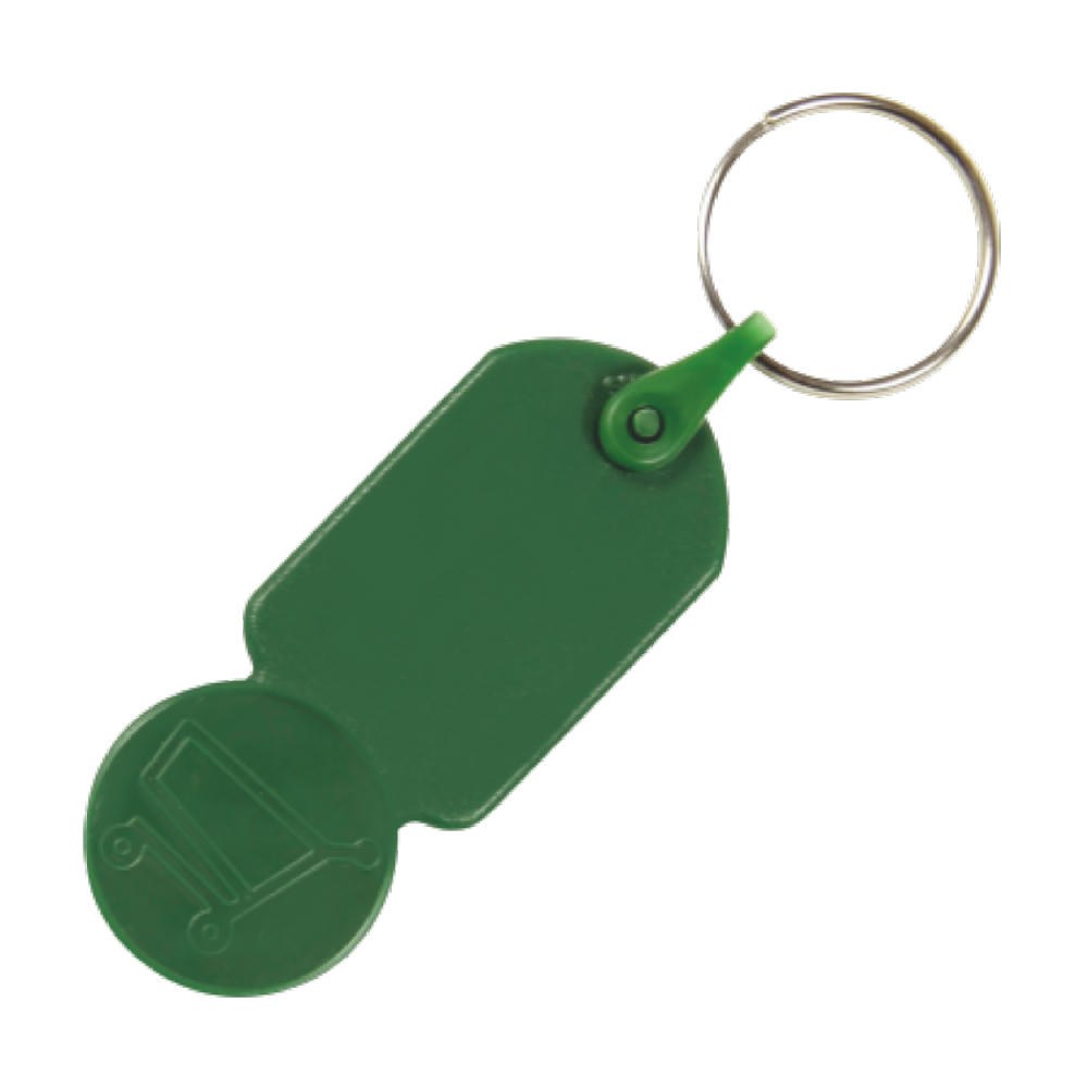 Product image Schlüsselanhänger mit ? 0,50 Einkaufswagen-Münze Werbeartikel