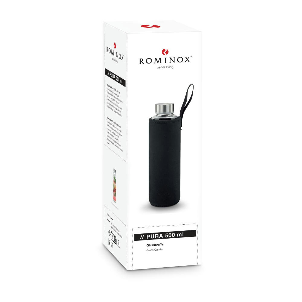 ROMINOX® Glaskaraffe // Pura 500 ml, auch für Kohlensäure geeignet Werbeartikel