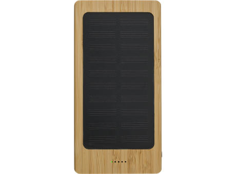 Product image Solar-Powerbank aus Bambus Joan bedrucken