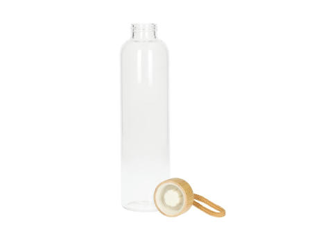 Product image Glasflasche mit Hülle "Bamboo" 0,75 l bedrucken