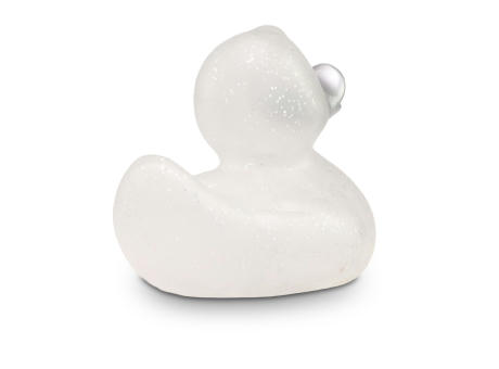 Werbeente Silke Silberglitzer, ca. 8 cm Werbeartikel