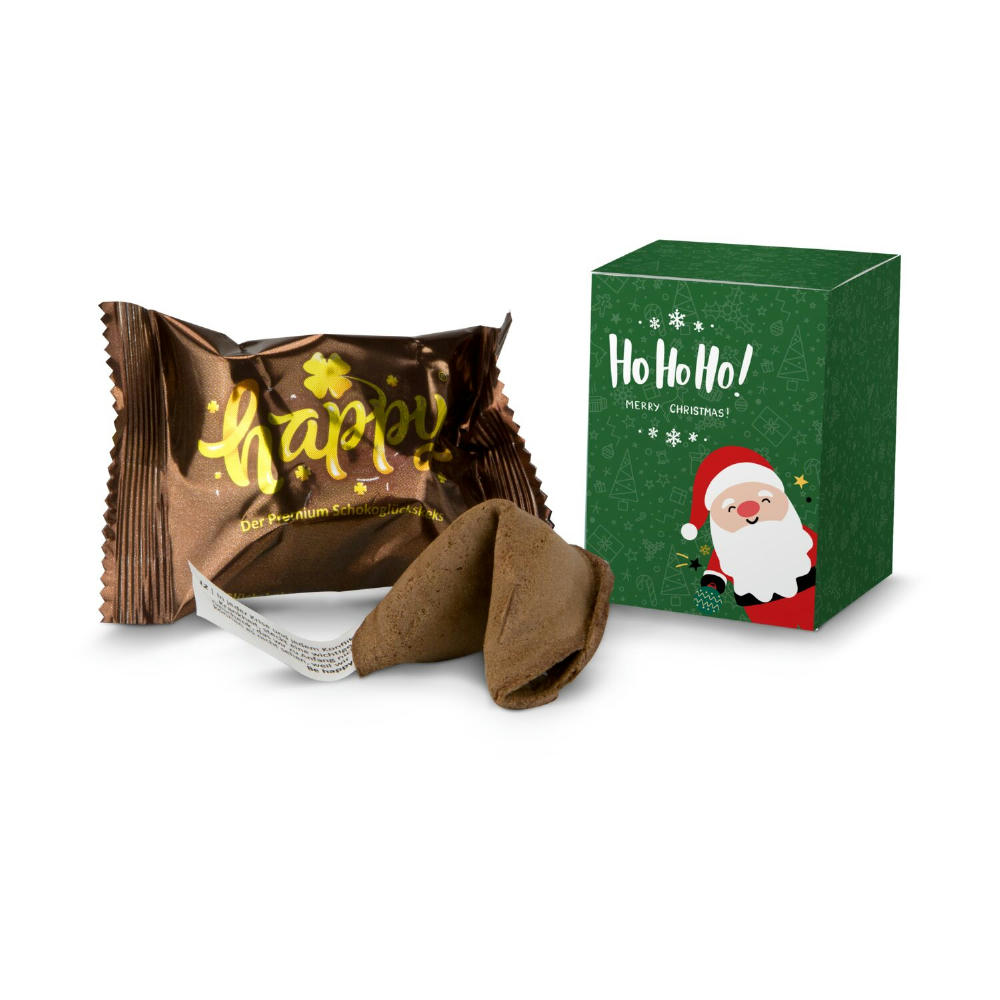 Product image Geschenkartikel / Präsentartikel: Glückskeks Weihnachtsmann Schokolade Werbeartikel