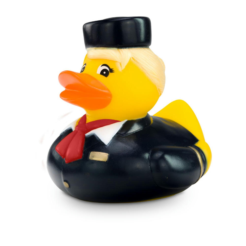 Product image Werbeente Steffi Stewardess mit rotem Halstuch Werbeartikel